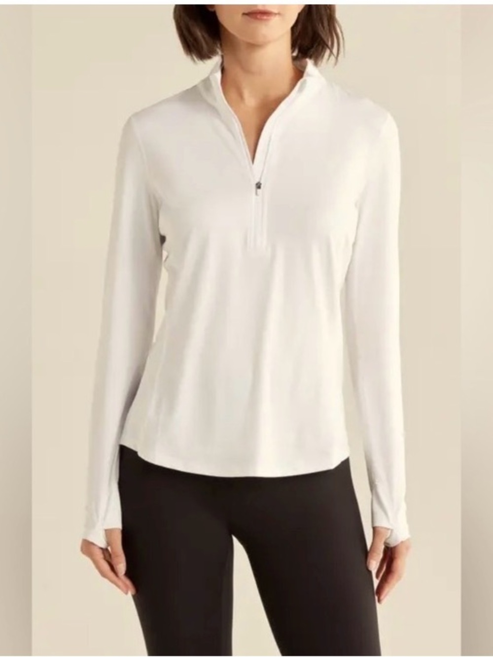 TOMMY BAHAMA GOLF QUARTER ZIP PULLOVER HONEYCOMB TEXTURE WHITE WOMENS SZ LARGE